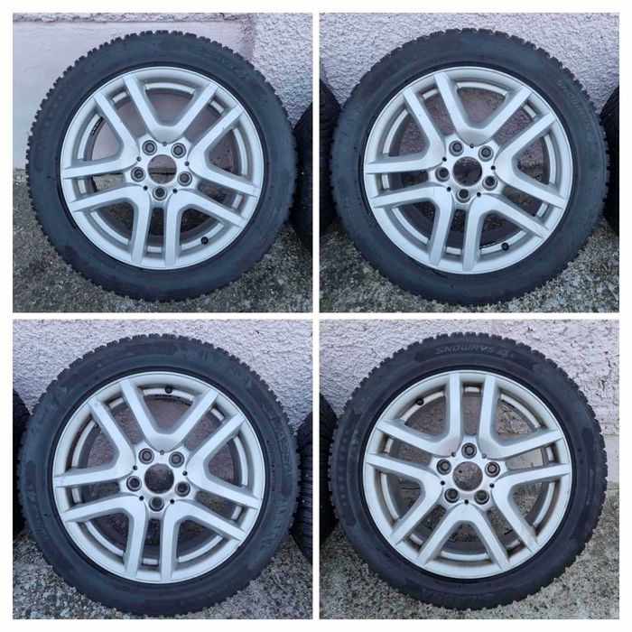 Джанти BMW Style130 OEM 17 5x120 72.6 et40 + зимни гуми Lassa Snoways4