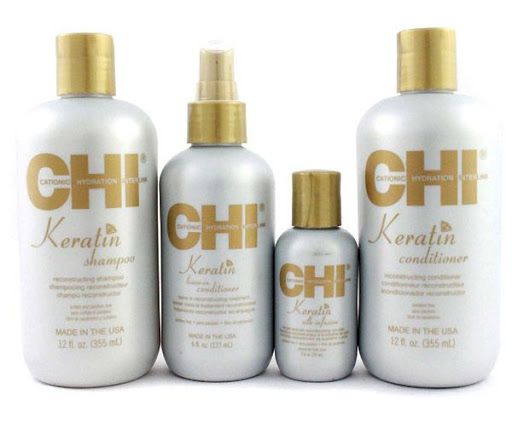 Набор Кератиновый CHI KERATIN (шампунь, кондиц, спрей, инфузия) USA