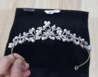 Diademă Voal coronită,bentita agrafe accesorii mire mireasa nuntă