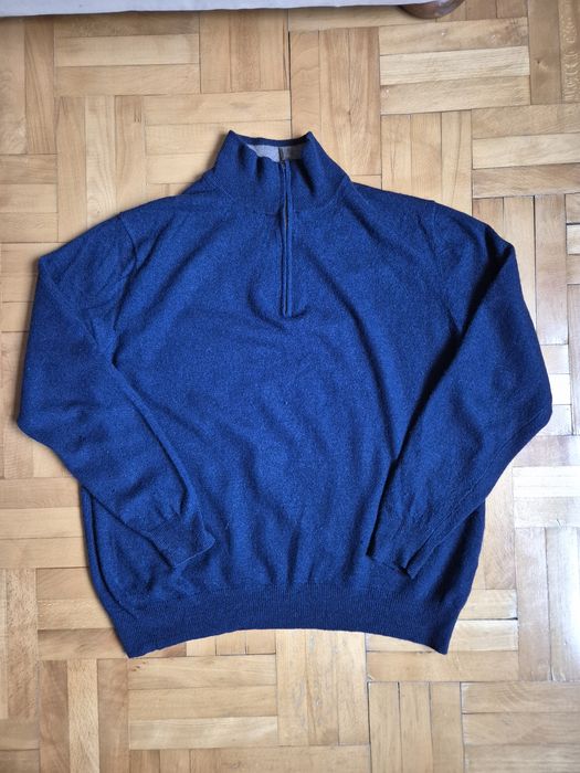 Pulover premium Camicissima, Half-Zip, Cu cașmir, Made in Italy - L