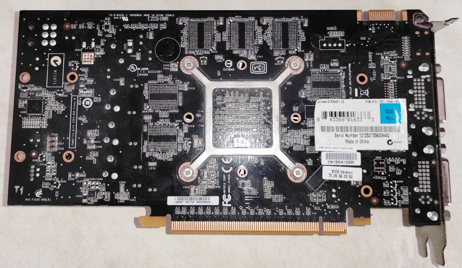 Видеокарта GeForce GTX 550 TI 1Gb
