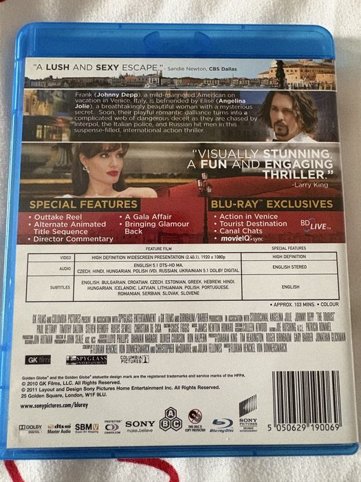 Blu-ray-Туристът. Има бг субтитри.