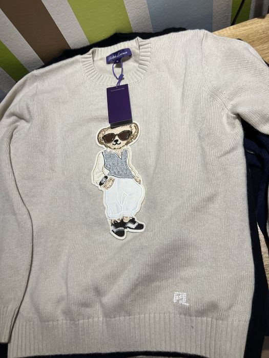 Pulover RL dama casmir si lana purple lable M