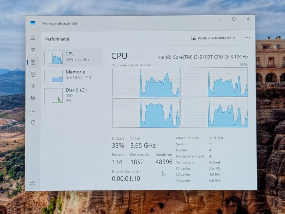 Procesor i3 9100t generația 9