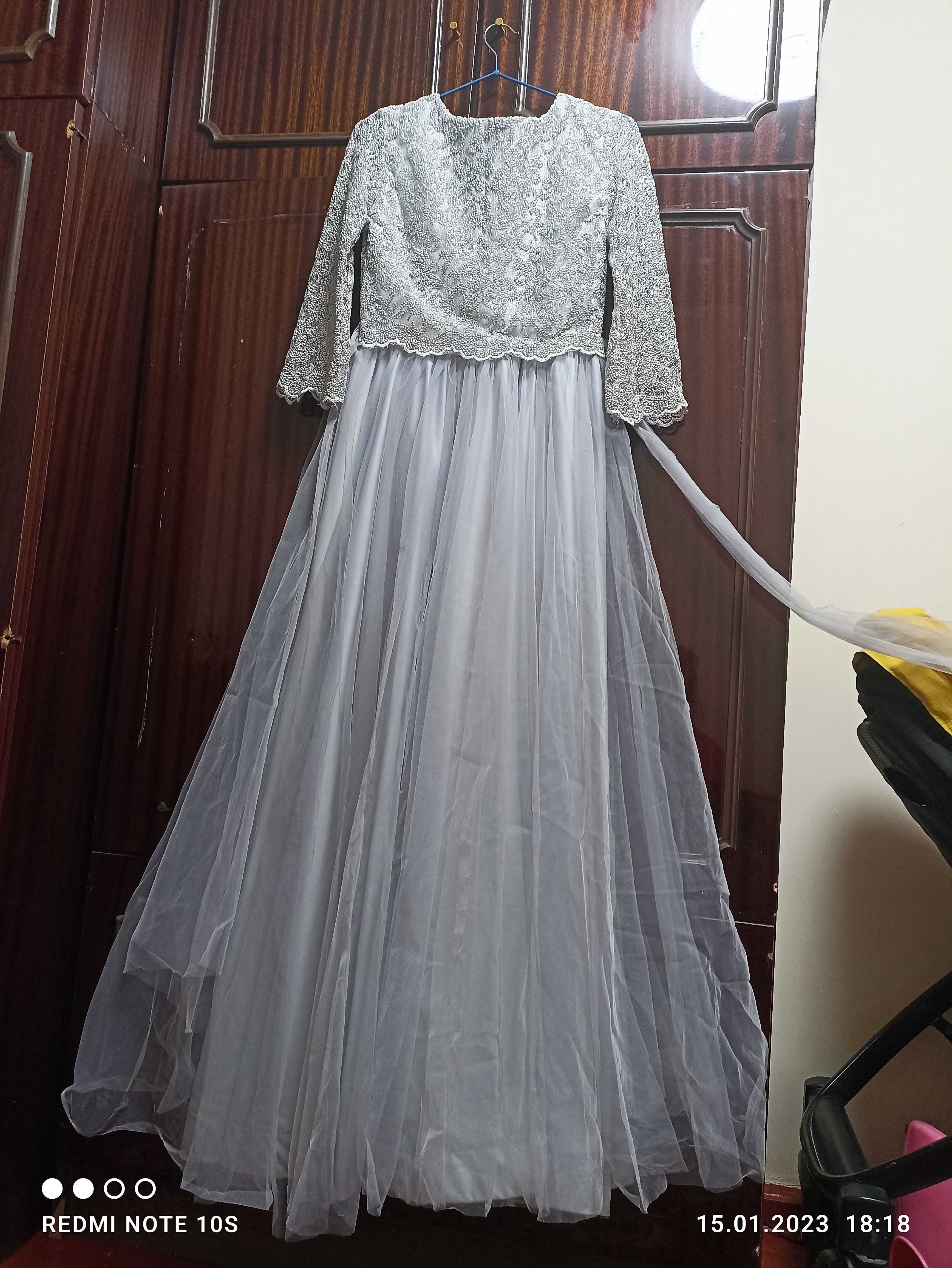 Нарядное платье из турецким материалы. Vecherniy ko'ylak
