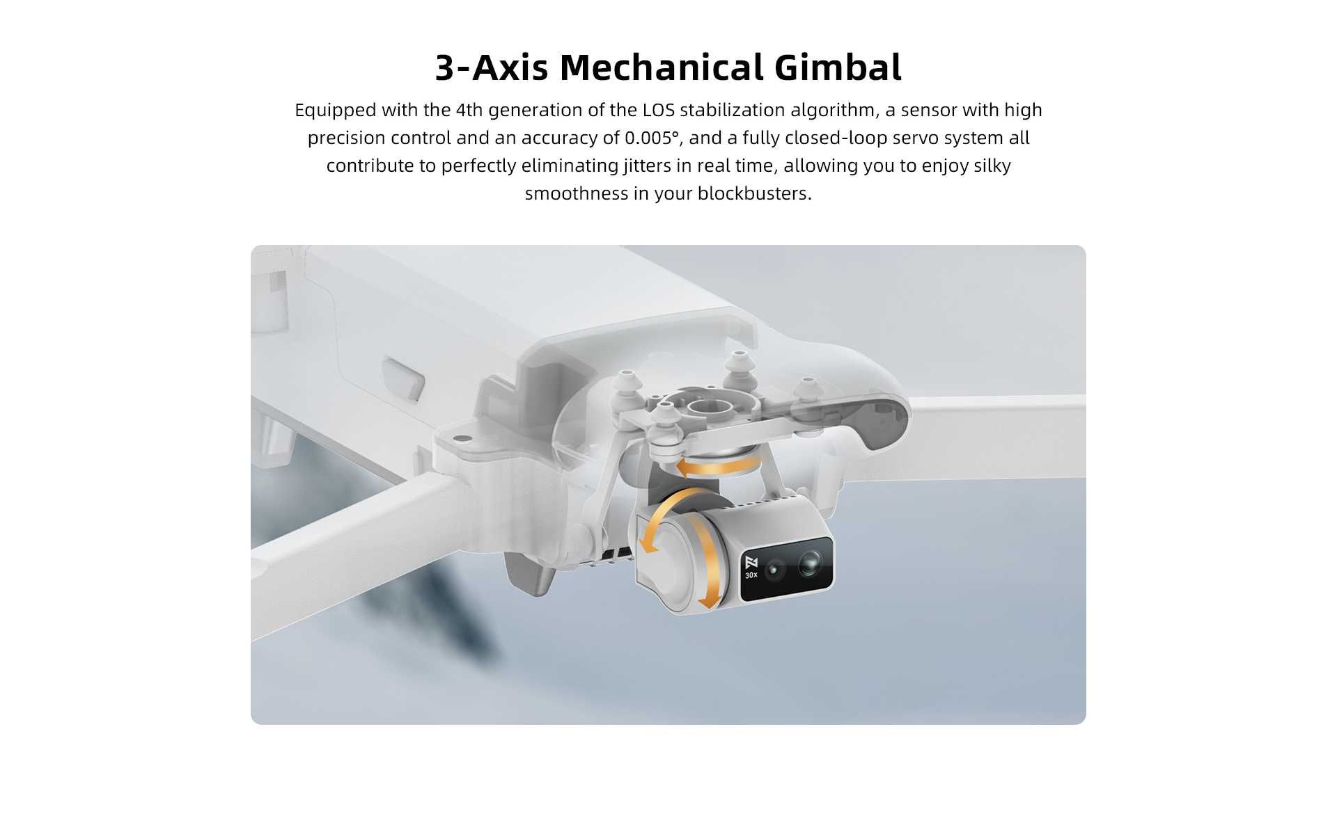 Промо дрон Xiaomi Fimi X8 Tele, 38 минути полет, обхват 10 км, 30 zoom