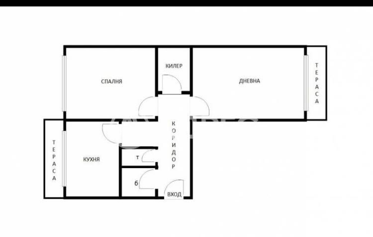 Продава се Тристаен апартамент в Варна, Базар Левски - 59 кв.м за 1856 €/кв.м - Снимка #1