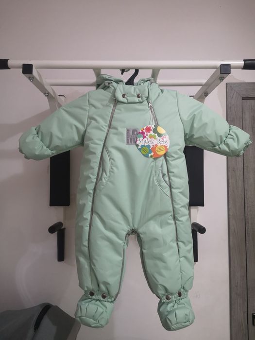 Зимний комбинезон-конверт "трансформер" р-р 80