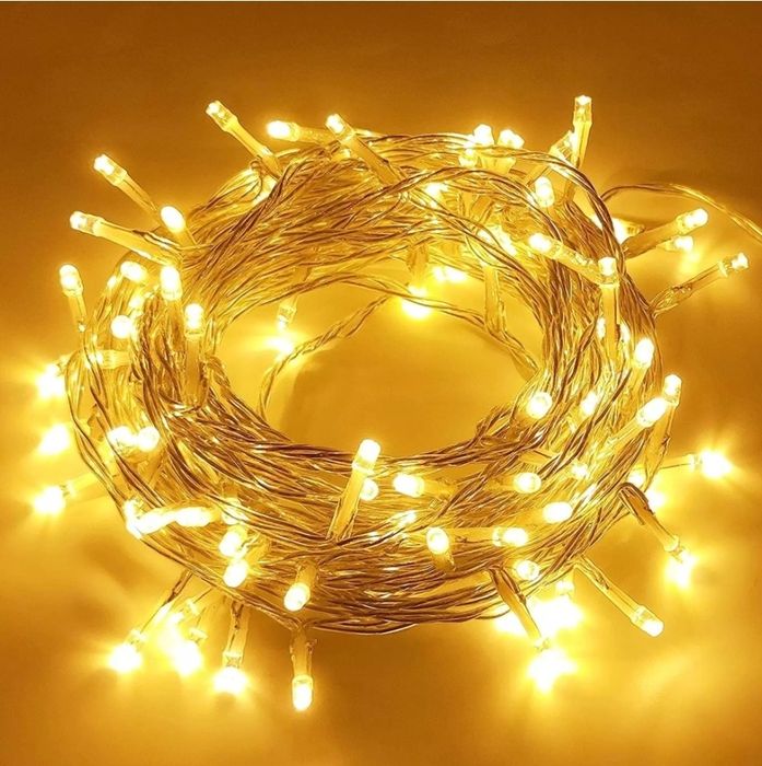 Электрогирлянда Нить LED цвет свечения теплый белый 8 м