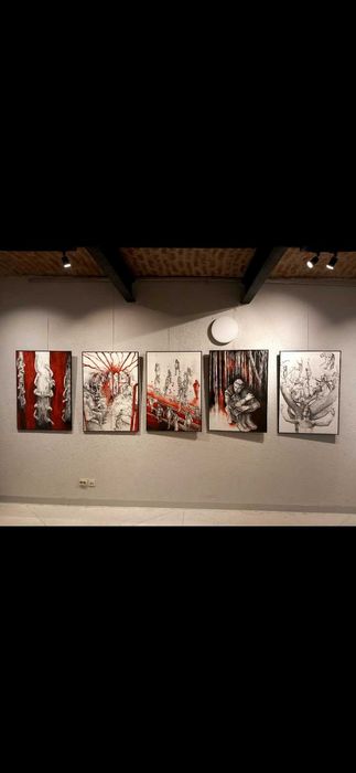 Tablouri grafica tuș, desenez la comanda