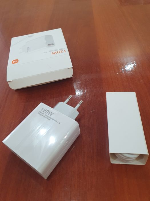 Yangi Xiaomi 120W Tez Zaryadlovchi — Original, Paketda