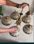 Superba lampa/ lustra/ camdelabru Mid Century