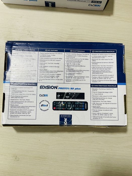 Edison Proton S2 Plus, Receiver Satelit FTA Full HD