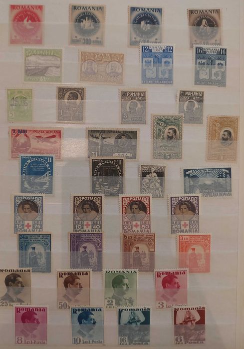 Timbre vechi romanesti nestampilate