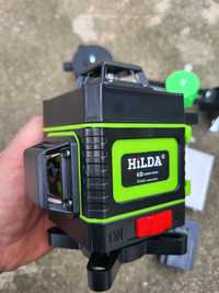 НОВ 4D Лазерен нивелир Hilda Хилда 16 линии подарък батерия