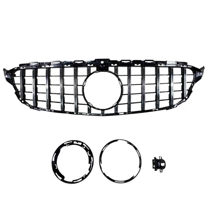 Решетка за Mercedes W205 C-Class (2014-2021) chrome/black - GT