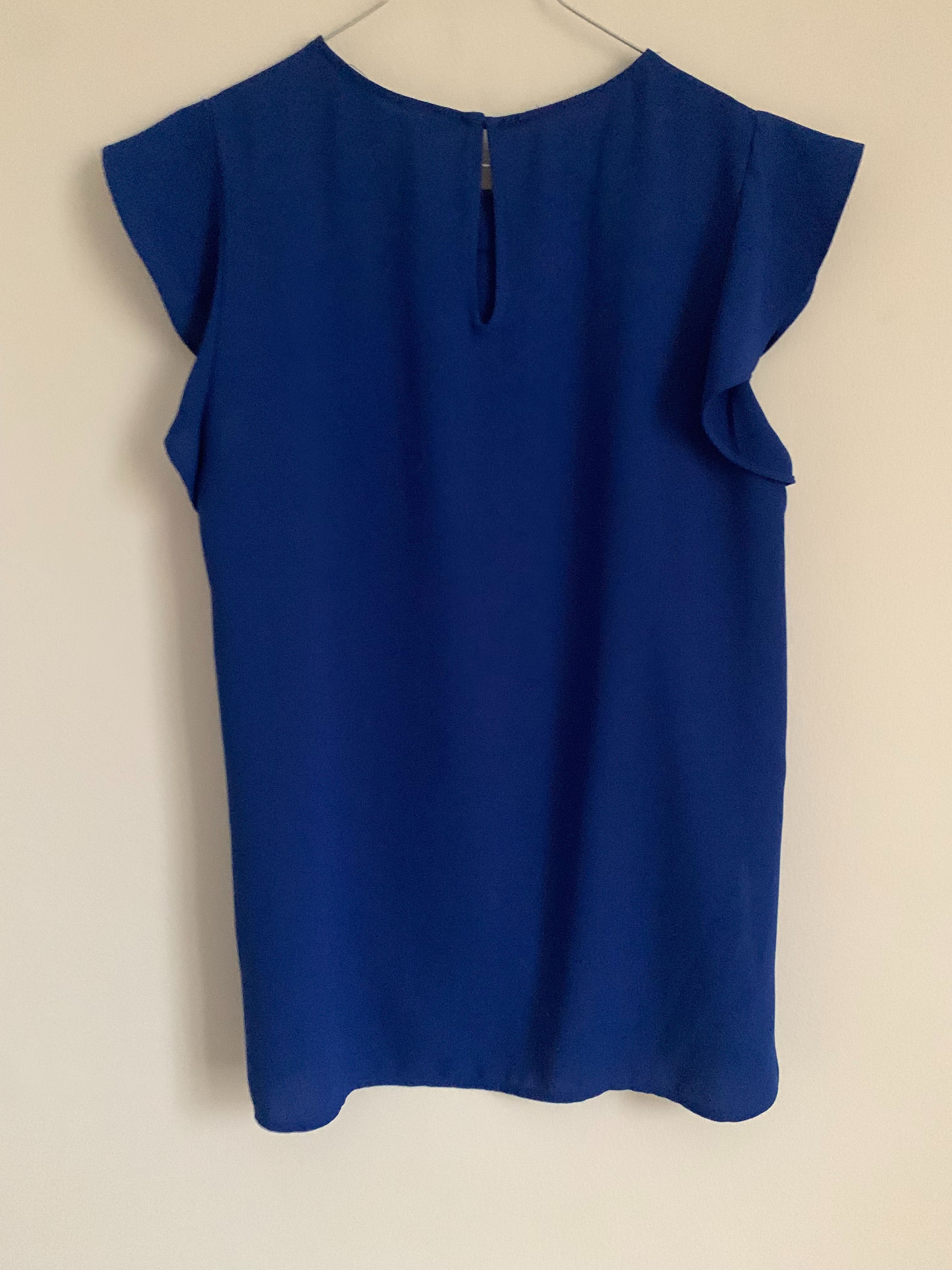 Zara син топ без ръкав Sleeveless Blue Zara Top