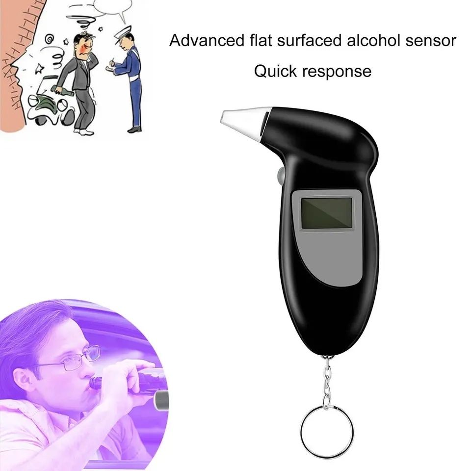 Alcooltest digital Etilotest Portabil rezultat rapid +5 capete