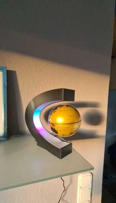 Lampa veioza Glob Pamantesc levitant leviteaza plutitor levitron CADOU