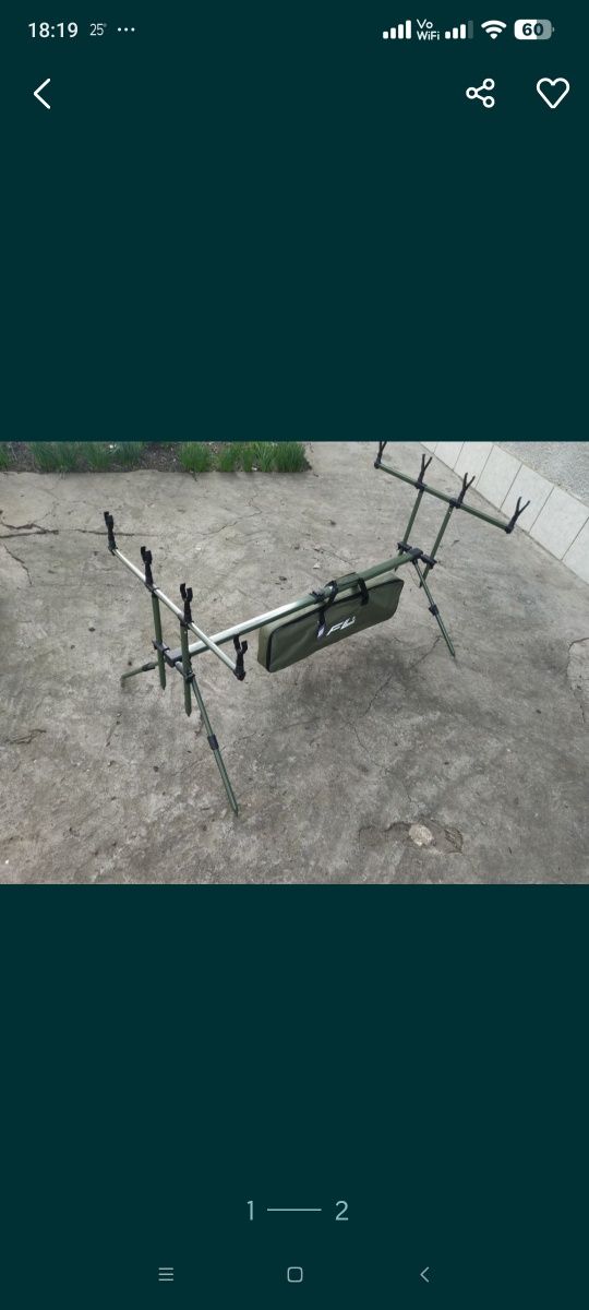 Kit de CRAP 4 Lansete de carbon 3,6 + 4 mulinete