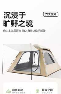 Палатка с автоматическим механизмом сборки