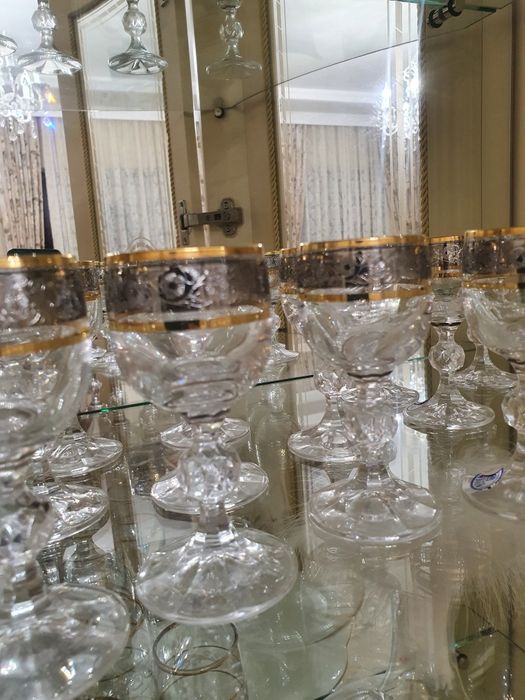 Рюмки от богема 24шт, фужеры 12шт