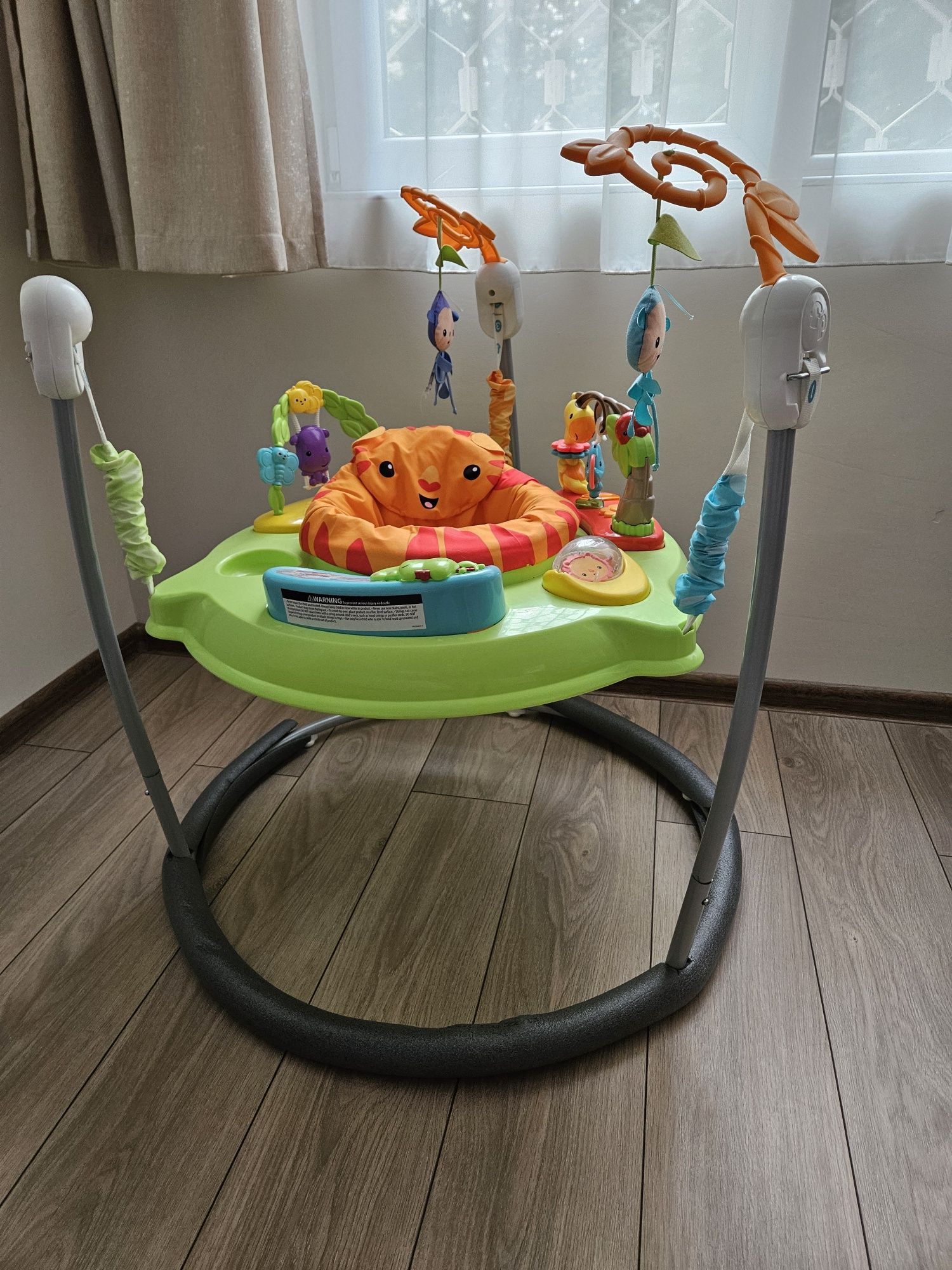 Бънджи Фишер Прайс с приятни мелодии. 3 нива на восочина. Р-р 88x88см.