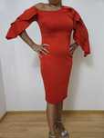 Rochie midi rosie