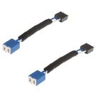 Set de 2 Mufe conversie de la H1, H7, H11 la H1 H7 H11 ceramic cu fir