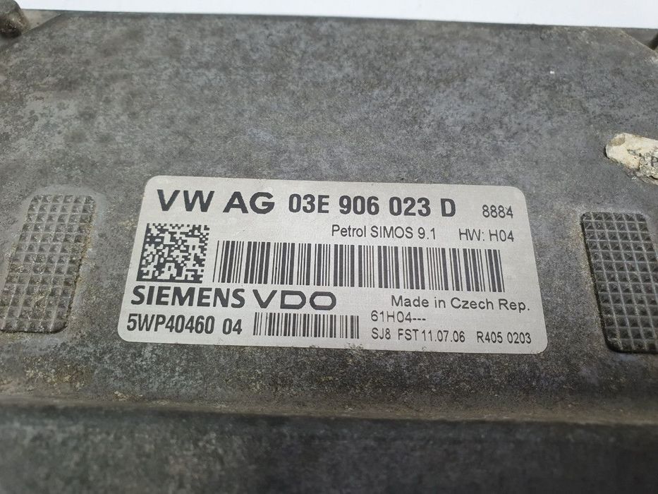 Calculator ECU motor SKODA FABIA Combi (6Y5) [ 2000 - 2007 ] 1.2 (AZQ, BME) 47KW|64HP SIEMENS VDO 5WP40460 OEM 03E906023D