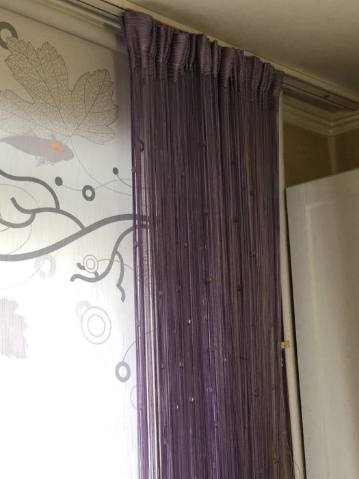 Шторы - “сосульки”.