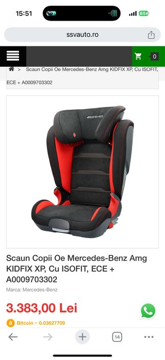 Scaun masina Mercedes Iriginal detin factura impecabilr amandoua