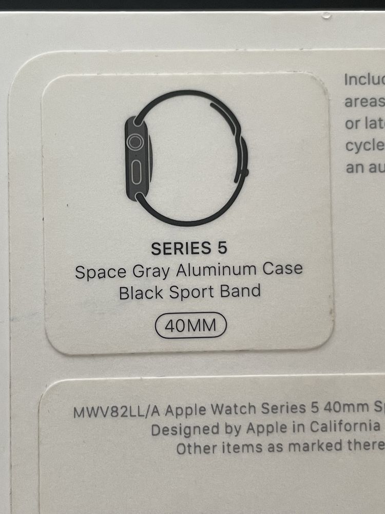 Apple watch series 5 space grey