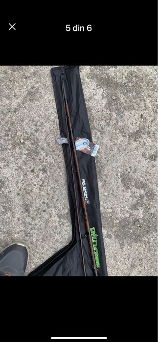 Lanseta  black cat wild catz spin si mulinete fin nor sportfisher 640