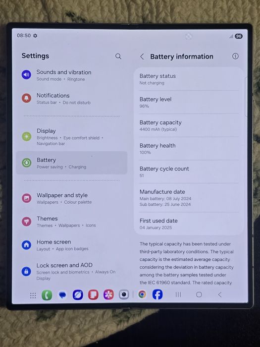 Samsung Galaxy Z Fold6, 12GB RAM, 256GB, 5G Silver
