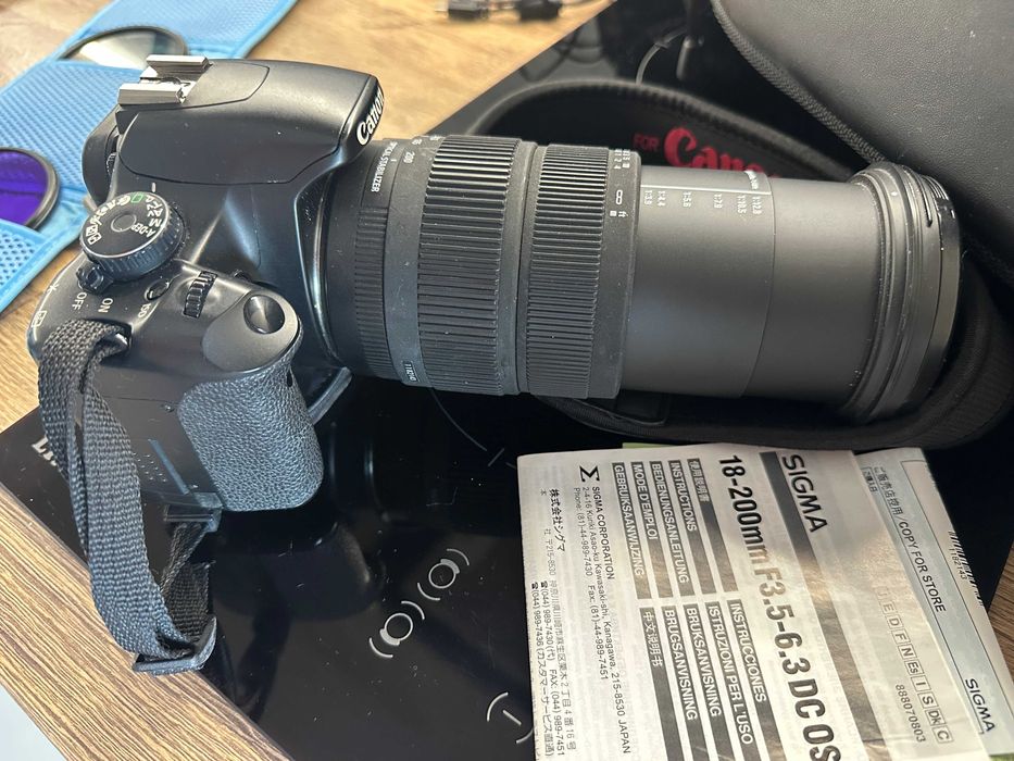 Canon EOS 450D (Rebel XSi) с обективи и аксесоари