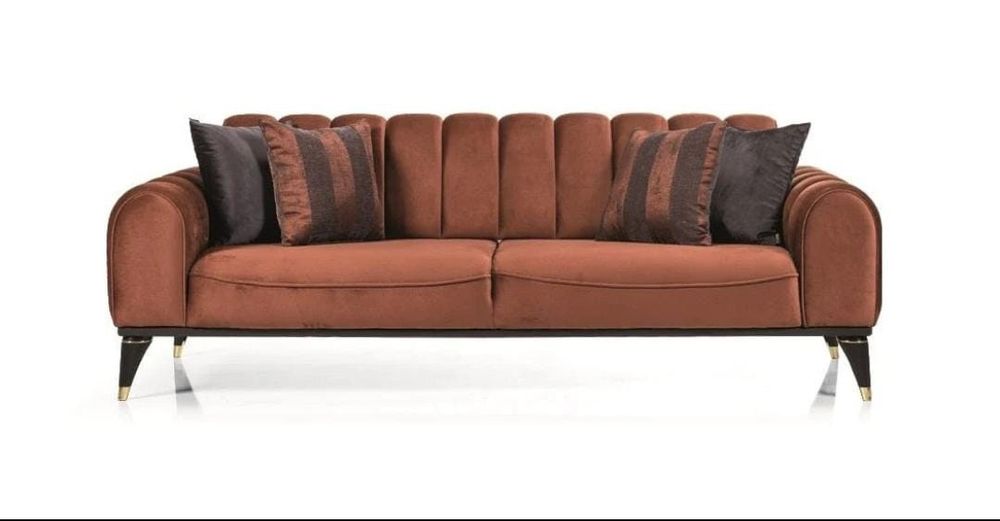 Canapea tapitata cu stofa, 3 locuri, cu functie sleep pentru 1 persoan