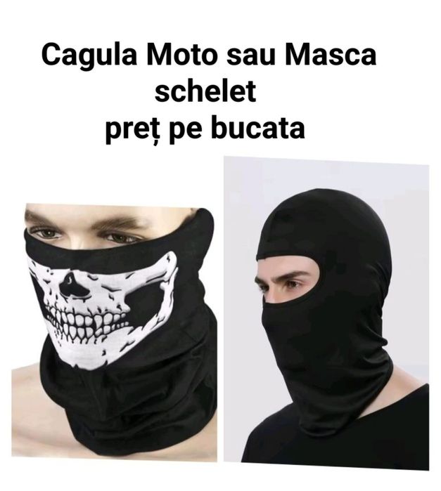 Masca Schelet sau Cagula Moto Scuter ATV la alegere preț pe bucata