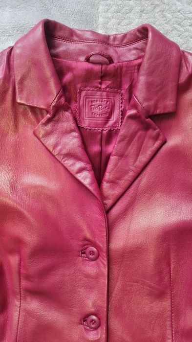 Дамско италянско сако от естествена кожа Napa,  размер между М и L