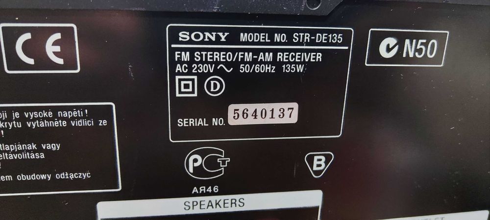 Amplificator Audio Sony STR-DE135 Statie Amplituner Audio