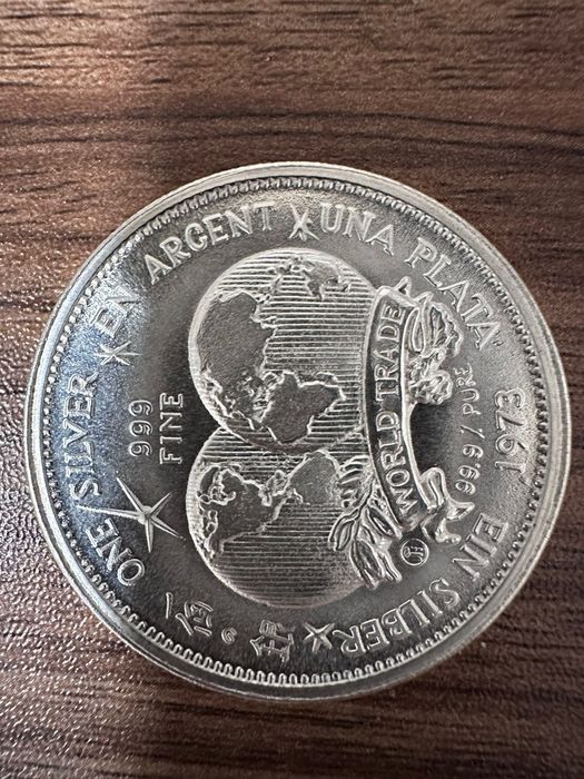 medalie/jeton din argint de o uncie