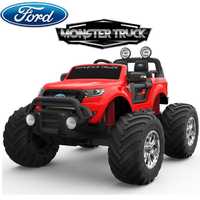 Masinuta electrică pentru 2 copii Ford Monster TRUCK 4x4 24V 7Ah #RED