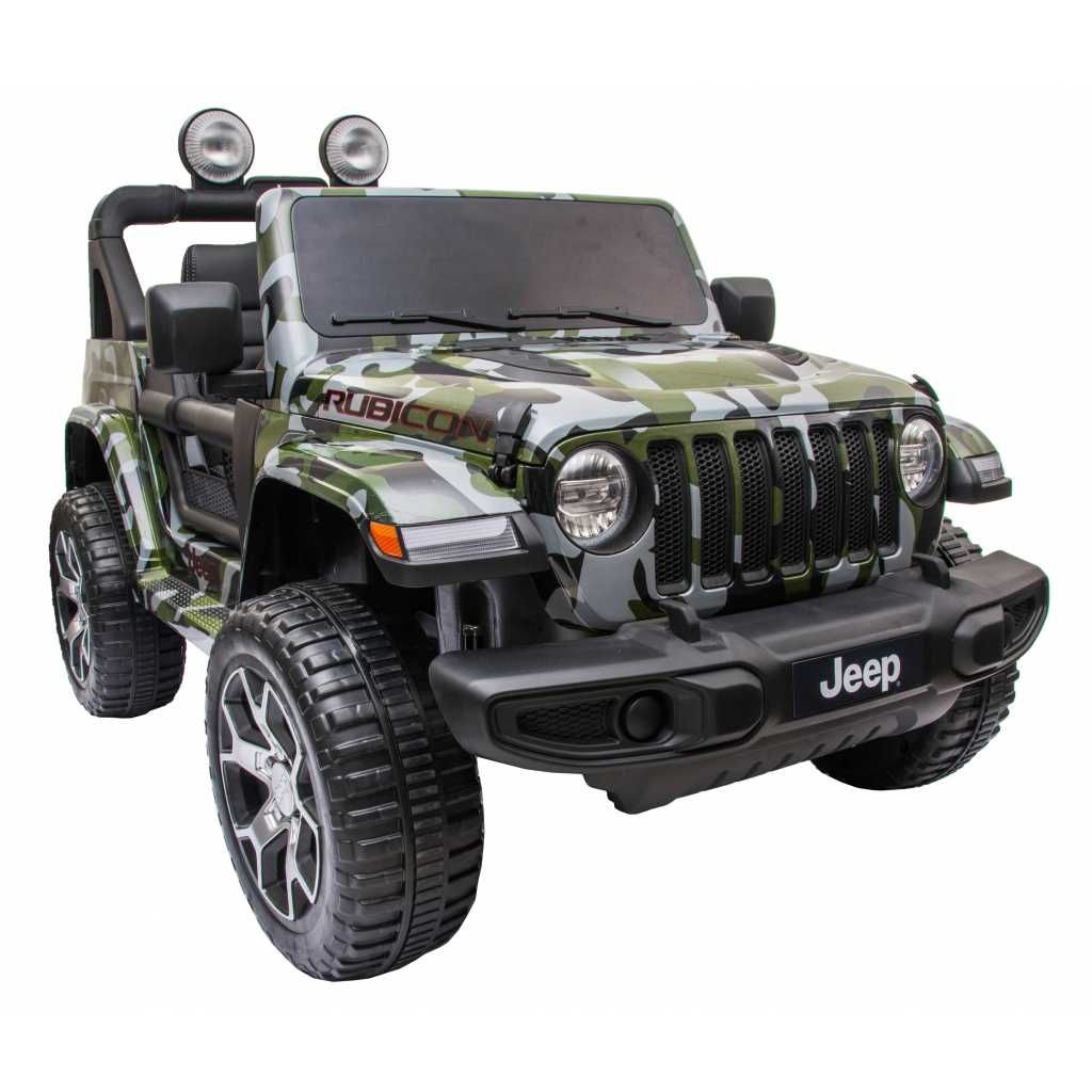 Masinuta electrica copii 2-8 ani Jeep Rubicon 4x4, Roti Moi  Camo