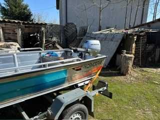 Barca aluminiu Kormoran B-420-L, Motor Honda 20 CP, Peridoc Respo 5m