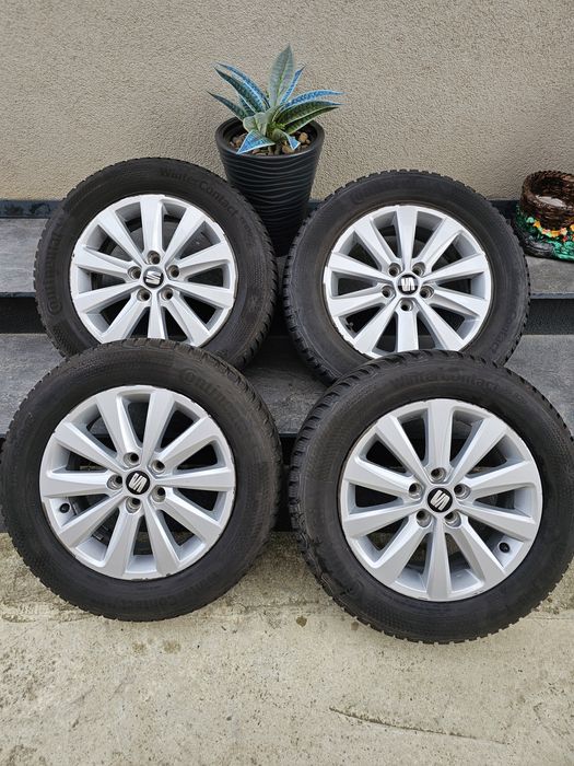 Jante originale Seat R15 + Cauciucuri iarna 185 65 15