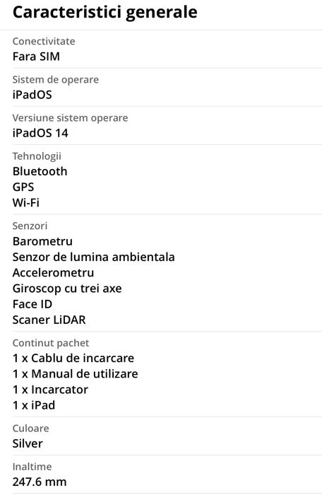 Apple iPad Pro 11" (2022), 256GB, Wi‑Fi, Silver