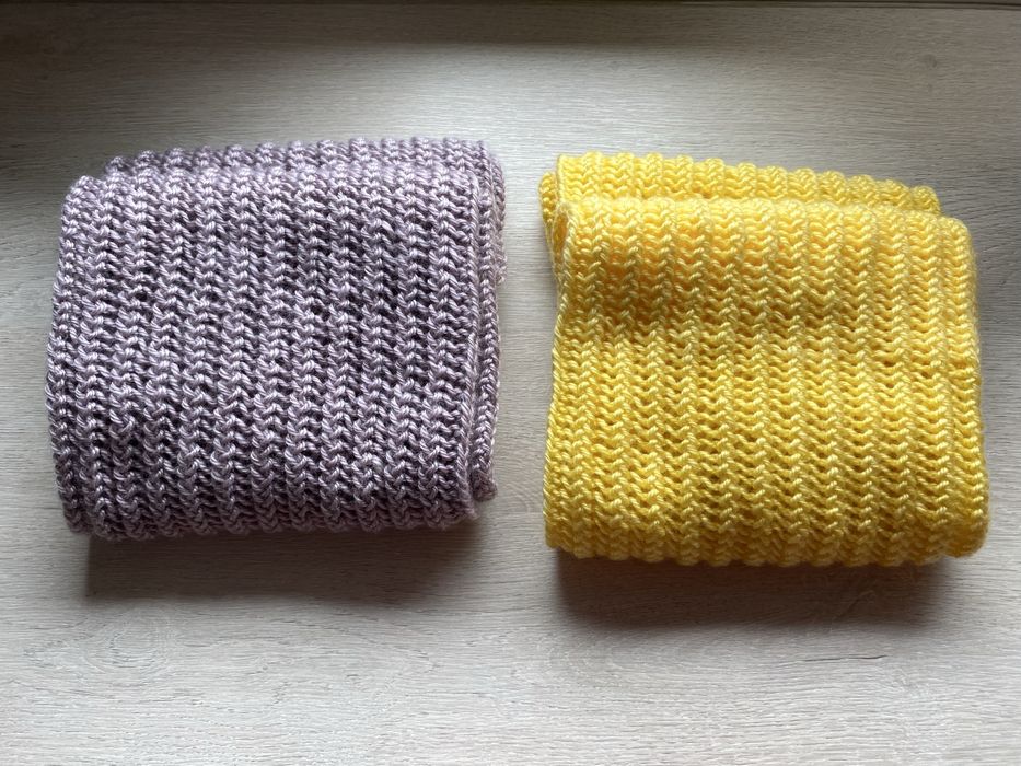 Fular tricotat manual