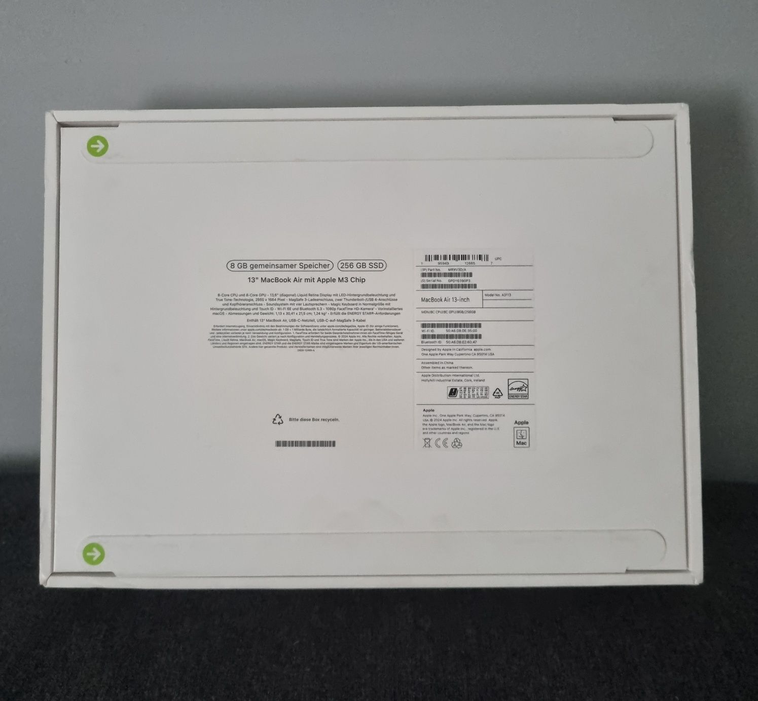Apple MacBook Air 13-inch M3 Midnight 8/256GB