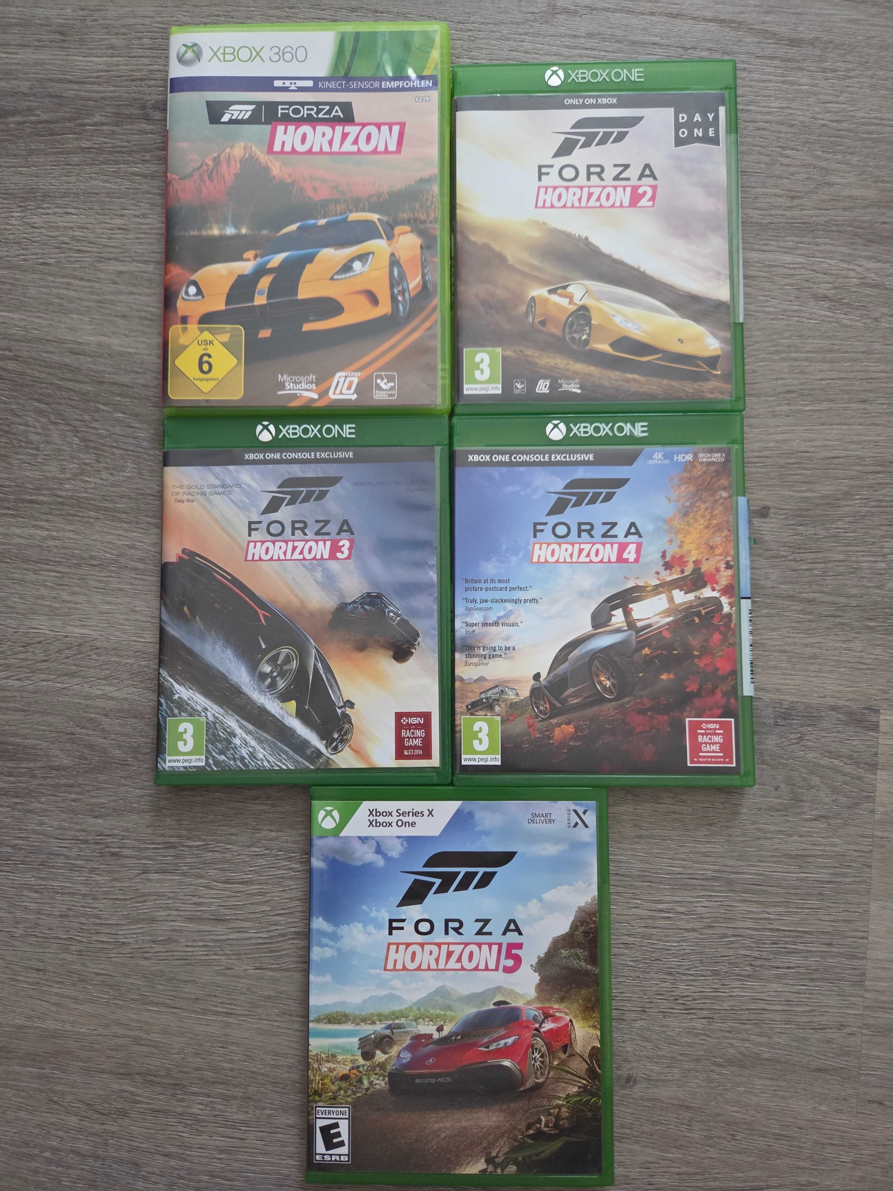 Colecție Forza Horizon 1, 2, 3, 4, 5 Xbox Series  Xbox One  Xbox 360