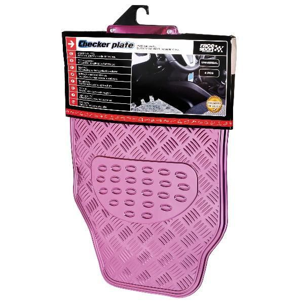 стелки за кола pvc alu look розови 4броя sumex apa 60рк